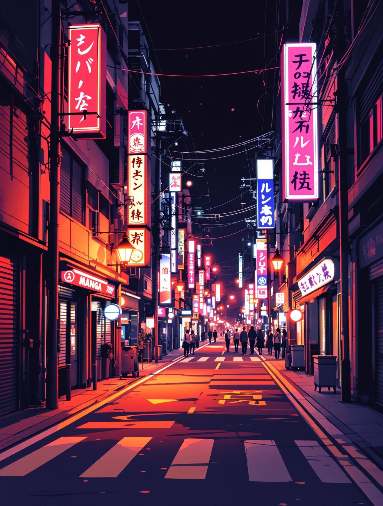 追梦漫画作品《霓虹之下》封面