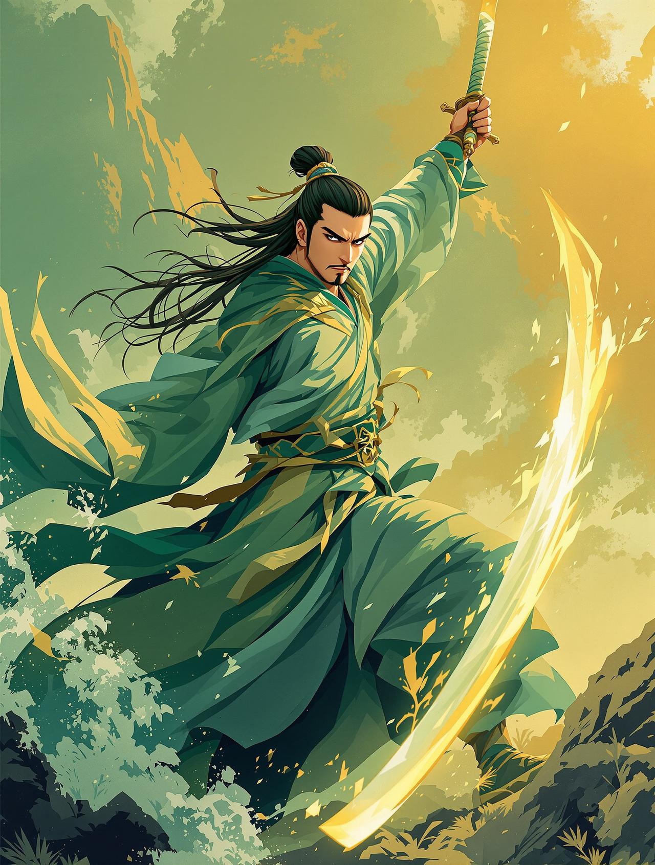 追梦漫画作品《剑舞风云》封面